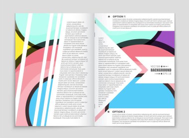 Soyut vektör düzen arka plan set. Sanat tasarım şablonu, liste, ön sayfa, mockup broşür Tema stili, afiş, fikir, kapak, kitapçık, baskı, el ilanı için kitap, boş, kartı, reklam, işareti, sayfa,, a4