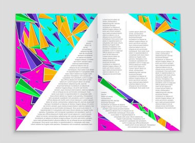Soyut vektör düzen arka plan set. Sanat tasarım şablonu, liste, ön sayfa, mockup broşür Tema stili, afiş, fikir, kapak, kitapçık, baskı, el ilanı için kitap, boş, kartı, reklam, işareti, sayfa a4