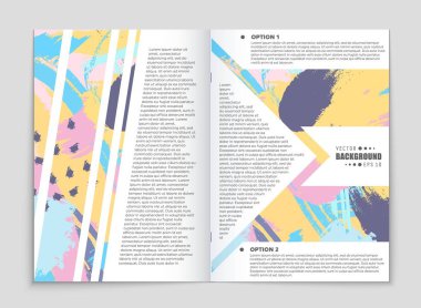 Soyut vektör düzen arka plan set. Sanat tasarım şablonu, liste, ön sayfa, mockup broşür Tema stili, afiş, fikir, kapak, kitapçık, baskı, el ilanı için kitap, boş, kartı, reklam, işareti, sayfa,, a4.