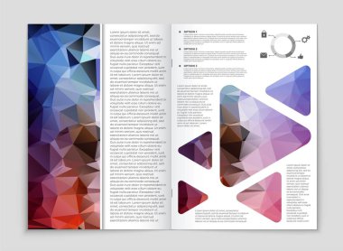 Soyut vektör düzen arka plan set. Sanat tasarım şablonu, liste, ön sayfa, mockup broşür Tema stili, afiş, fikir, kapak, kitapçık, baskı, el ilanı için kitap, boş, kartı, reklam, işareti, sayfa a4.