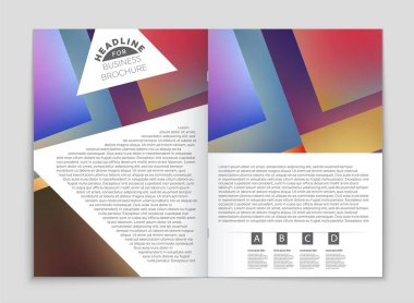 Soyut vektör düzen arka plan set. Sanat tasarım şablonu, liste, ön sayfa, mockup broşür Tema stili, afiş, fikir, kapak, kitapçık, baskı, el ilanı için kitap, boş, kartı, reklam, işareti, sayfa a4.