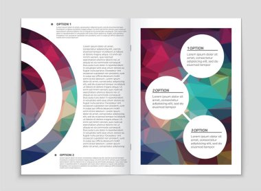 Soyut vektör düzen arka plan set. Sanat tasarım şablonu, liste, ön sayfa, mockup broşür Tema stili, afiş, fikir, kapak, kitapçık, baskı, el ilanı için kitap, boş, kartı, reklam, işareti, sayfa a4.