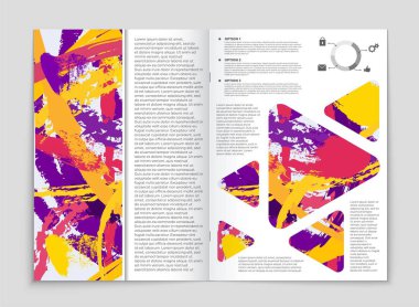 Soyut vektör düzen arka plan set. Sanat tasarım şablonu, liste, ön sayfa, mockup broşür Tema stili, afiş, fikir, kapak, kitapçık, baskı, el ilanı için kitap, boş, kartı, reklam, işareti, sayfa,, a4.