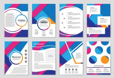 Soyut vektör düzen arka plan set. Sanat tasarım şablonu, liste, ön sayfa, mockup broşür Tema stili, afiş, fikir, kapak, kitapçık, baskı, el ilanı için kitap, boş, kartı, reklam, işareti, sayfa,, a4