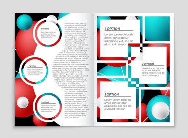 Soyut vektör düzen arka plan set. Sanat tasarım şablonu, liste, ön sayfa, mockup broşür Tema stili, afiş, fikir, kapak, kitapçık, baskı, el ilanı için kitap, boş, kartı, reklam, işareti, sayfa a4