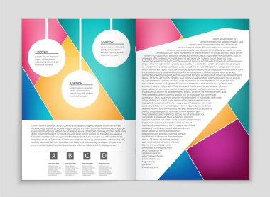 Soyut vektör düzen arka plan set. Sanat tasarım şablonu, liste, ön sayfa, mockup broşür Tema stili, afiş, fikir, kapak, kitapçık, baskı, el ilanı için kitap, boş, kartı, reklam, işareti, sayfa a4.