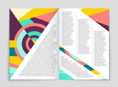 Soyut vektör düzen arka plan set. Sanat tasarım şablonu, liste, ön sayfa, mockup broşür Tema stili, afiş, fikir, kapak, kitapçık, baskı, el ilanı için kitap, boş, kartı, reklam, işareti, sayfa a4.