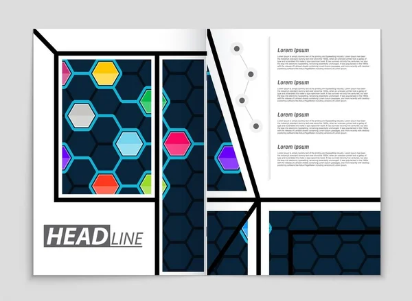 Conjunto de fundo de layout vetorial abstrato. Para design de modelo de arte, lista, primeira página, estilo de tema de brochura mockup, banner, ideia, capa, livreto, impressão, folheto, livro, em branco, cartão, anúncio, sinal, folha, a4 —  Vetores de Stock