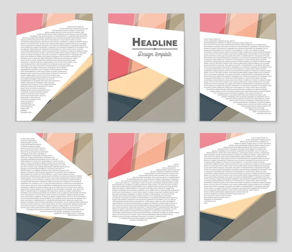 Abstract vector lay-out achtergrond instellen. Voor kunst sjabloonontwerp, lijst, voorpagina, mockup de stijl van het thema van de brochure, banner, idee, cover, boekje, print, flyer, boek, leeg, kaart, advertentie, teken, blad,, a4 — Stockvector