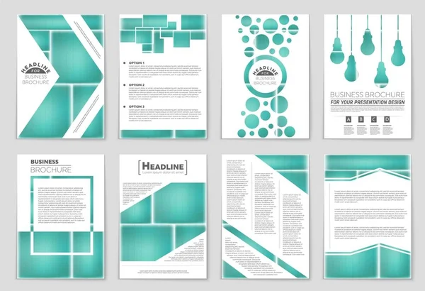 Conjunto Fundo Layout Vetorial Abstrato Para Design Modelo Arte Lista — Vetor de Stock