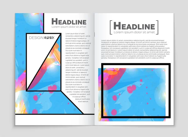 抽象矢量布局背景集。艺术模板设计、 列表、 头版、 样机宣传册主题样式、 横幅、 想法、 封面、 小册子、 打印、 传单，书，空白，卡，广告、 标志、 工作表、 a4. — 图库矢量图片