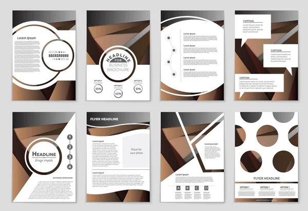 Abstract vector lay-out achtergrond instellen. Voor kunst sjabloonontwerp, lijst, voorpagina, mockup de stijl van het thema van de brochure, banner, idee, cover, boekje, print, flyer, boek, leeg, kaart, advertentie, teken, blad,, a4 — Stockvector