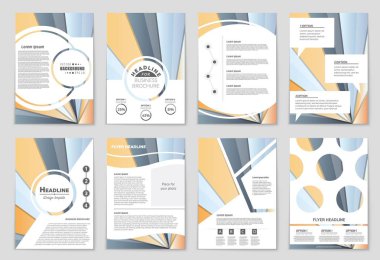 Soyut vektör düzen arka plan set. Sanat tasarım şablonu, liste, ön sayfa, mockup broşür Tema stili, afiş, fikir, kapak, kitapçık, baskı, el ilanı için kitap, boş, kartı, reklam, işareti, sayfa,, a4