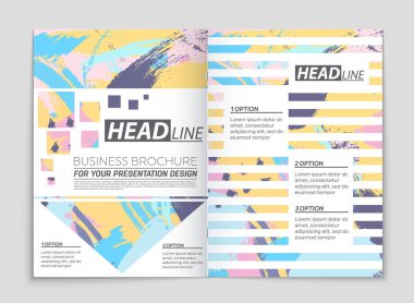 Soyut vektör düzen arka plan set. Sanat tasarım şablonu, liste, ön sayfa, mockup broşür Tema stili, afiş, fikir, kapak, kitapçık, baskı, el ilanı için kitap, boş, kartı, reklam, işareti, sayfa,, a4.