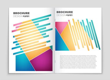 Soyut vektör düzen arka plan set. Sanat tasarım şablonu, liste, ön sayfa, mockup broşür Tema stili, afiş, fikir, kapak, kitapçık, baskı, el ilanı için kitap, boş, kartı, reklam, işareti, sayfa a4.