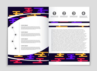 Soyut vektör düzen arka plan set. Sanat tasarım şablonu, liste, ön sayfa, mockup broşür Tema stili, afiş, fikir, kapak, kitapçık, baskı, el ilanı için kitap, boş, kartı, reklam, işareti, sayfa a4