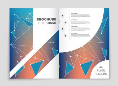 Soyut vektör düzen arka plan set. Sanat tasarım şablonu, liste, ön sayfa, mockup broşür Tema stili, afiş, fikir, kapak, kitapçık, baskı, el ilanı için kitap, boş, kartı, reklam, işareti, sayfa a4