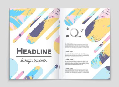 Soyut vektör düzen arka plan set. Sanat tasarım şablonu, liste, ön sayfa, mockup broşür Tema stili, afiş, fikir, kapak, kitapçık, baskı, el ilanı için kitap, boş, kartı, reklam, işareti, sayfa,, a4.