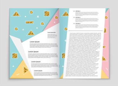 Soyut vektör düzen arka plan set. Sanat tasarım şablonu, liste, ön sayfa, mockup broşür Tema stili, afiş, fikir, kapak, kitapçık, baskı, el ilanı için kitap, boş, kartı, reklam, işareti, sayfa,, a4.