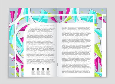 Soyut vektör düzen arka plan set. Sanat tasarım şablonu, liste, ön sayfa, mockup broşür Tema stili, afiş, fikir, kapak, kitapçık, baskı, el ilanı için kitap, boş, kartı, reklam, işareti, sayfa a4