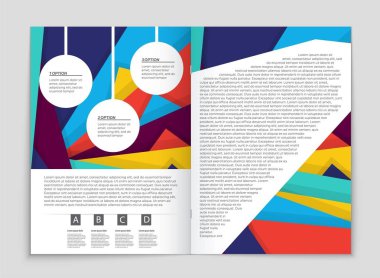 Soyut vektör düzen arka plan set. Sanat tasarım şablonu, liste, ön sayfa, mockup broşür Tema stili, afiş, fikir, kapak, kitapçık, baskı, el ilanı için kitap, boş, kartı, reklam, işareti, sayfa,, a4
