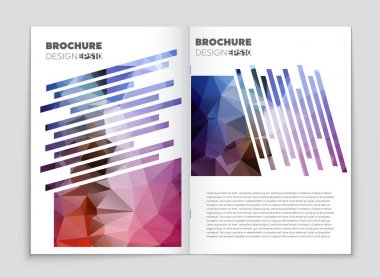 Soyut vektör düzen arka plan set. Sanat tasarım şablonu, liste, ön sayfa, mockup broşür Tema stili, afiş, fikir, kapak, kitapçık, baskı, el ilanı için kitap, boş, kartı, reklam, işareti, sayfa a4.