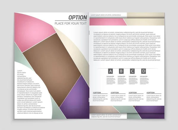 Abstract vector lay-out achtergrond instellen. Voor kunst sjabloonontwerp, lijst, voorpagina, mockup de stijl van het thema van de brochure, banner, idee, cover, boekje, print, flyer, boek, leeg, kaart, advertentie, teken, blad, a4. — Stockvector