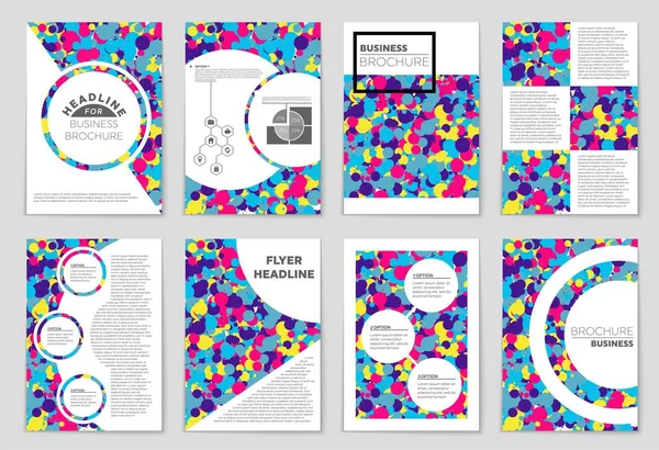 Abstract vector lay-out achtergrond instellen. Voor kunst sjabloonontwerp, lijst, voorpagina, mockup de stijl van het thema van de brochure, banner, idee, cover, boekje, print, flyer, boek, leeg, kaart, advertentie, teken, blad, a4 — Stockvector