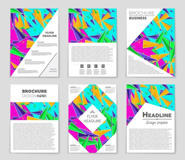 Conjunto de fundo de layout vetorial abstrato. Para design de modelo de arte, lista, primeira página, estilo de tema de brochura mockup, banner, ideia, capa, livreto, impressão, folheto, livro, em branco, cartão, anúncio, sinal, folha, a4 — Vetor de Stock