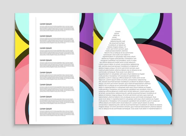 抽象的なベクトル レイアウト背景セット。アート デザイン テンプレート、リスト、フロント ページ、モックアップ パンフレット テーマ スタイル、バナー、アイデア、カバー、小冊子、印刷、チラシ、書籍、空白カード、広告、看板、シート、a4 — ストックベクタ