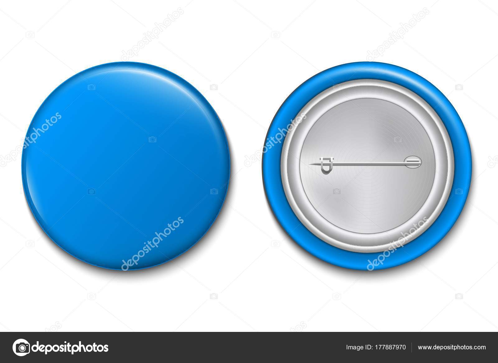 Download Creative Vector Illustration Pin Button Isolated Transparent Background Front Back Vector Image By C Mikhail Grachikov Vector Stock 177887970