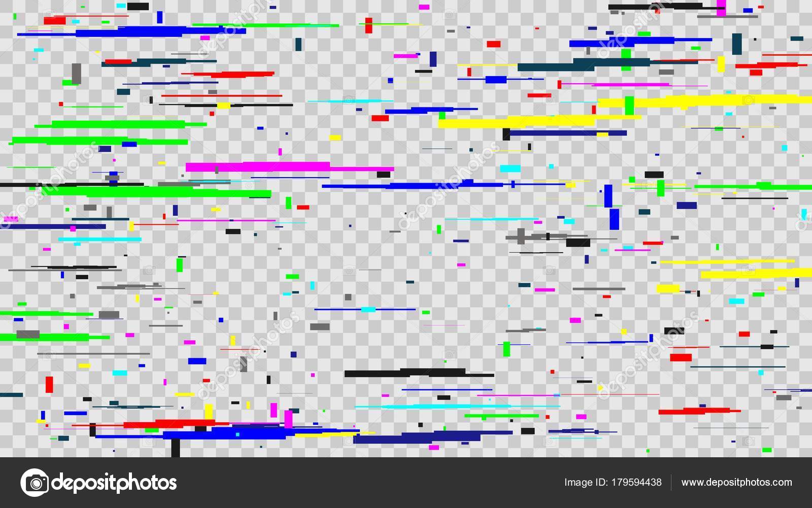 Modern Glitch Collection Tv Noise Glitches Monitor Signal Decay