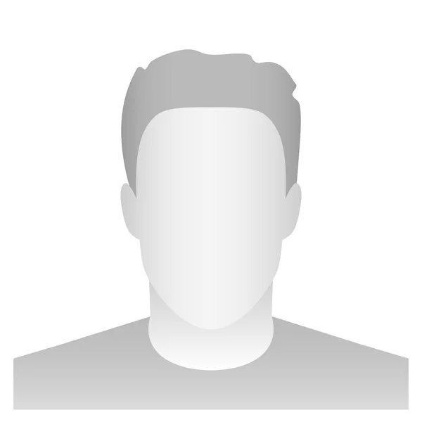 Ilustração vetorial criativa do placeholder padrão do perfil de avatar isolado em segundo plano. Design de arte cinza foto modelo em branco mockup. Elemento gráfico do conceito abstrato — Vetor de Stock