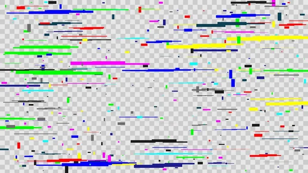 Kreative Vektor-Illustration des TV-Bildschirms Störgeräuschtextur isoliert auf transparentem Hintergrund. Kunstdesign. digital kein Signal statischer Fehler. Verwesungsgeräusche im Fernsehen. abstraktes Konzept grafisches Element — Stockvektor