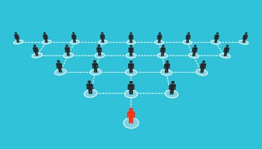 Saydam arka plan üzerinde izole bağlanan insanlar sosyal ağ düzeni büyüyen yaratıcı vektör çizim soyut. Şirket kurumsal departmanı takım. Sanat Tasarım diyagramı kavramı yapısı