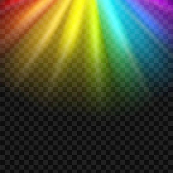 Espectro de brilho arco-íris — Vetor de Stock