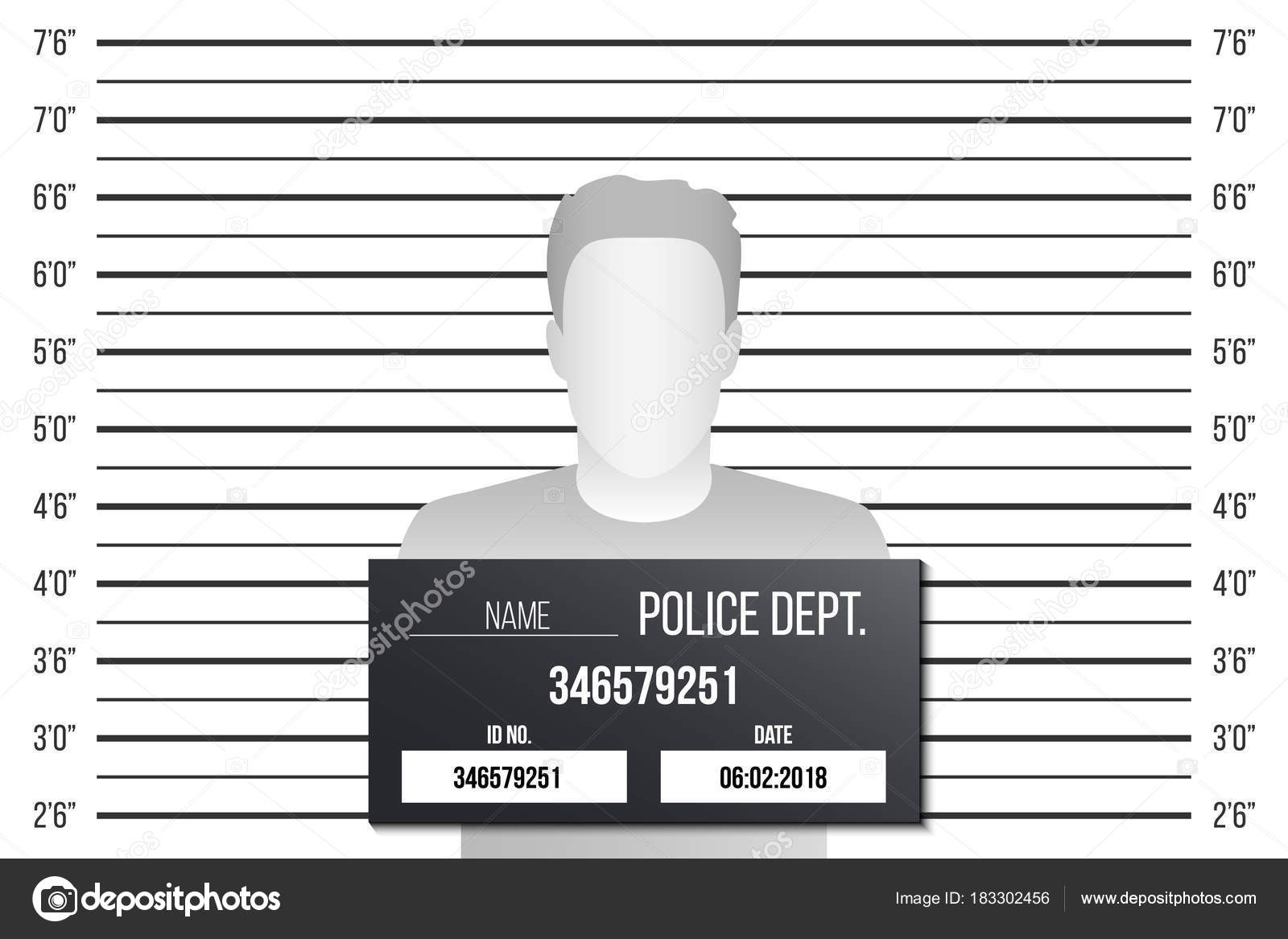 Blank Mugshot Template Blank Mugshot Template