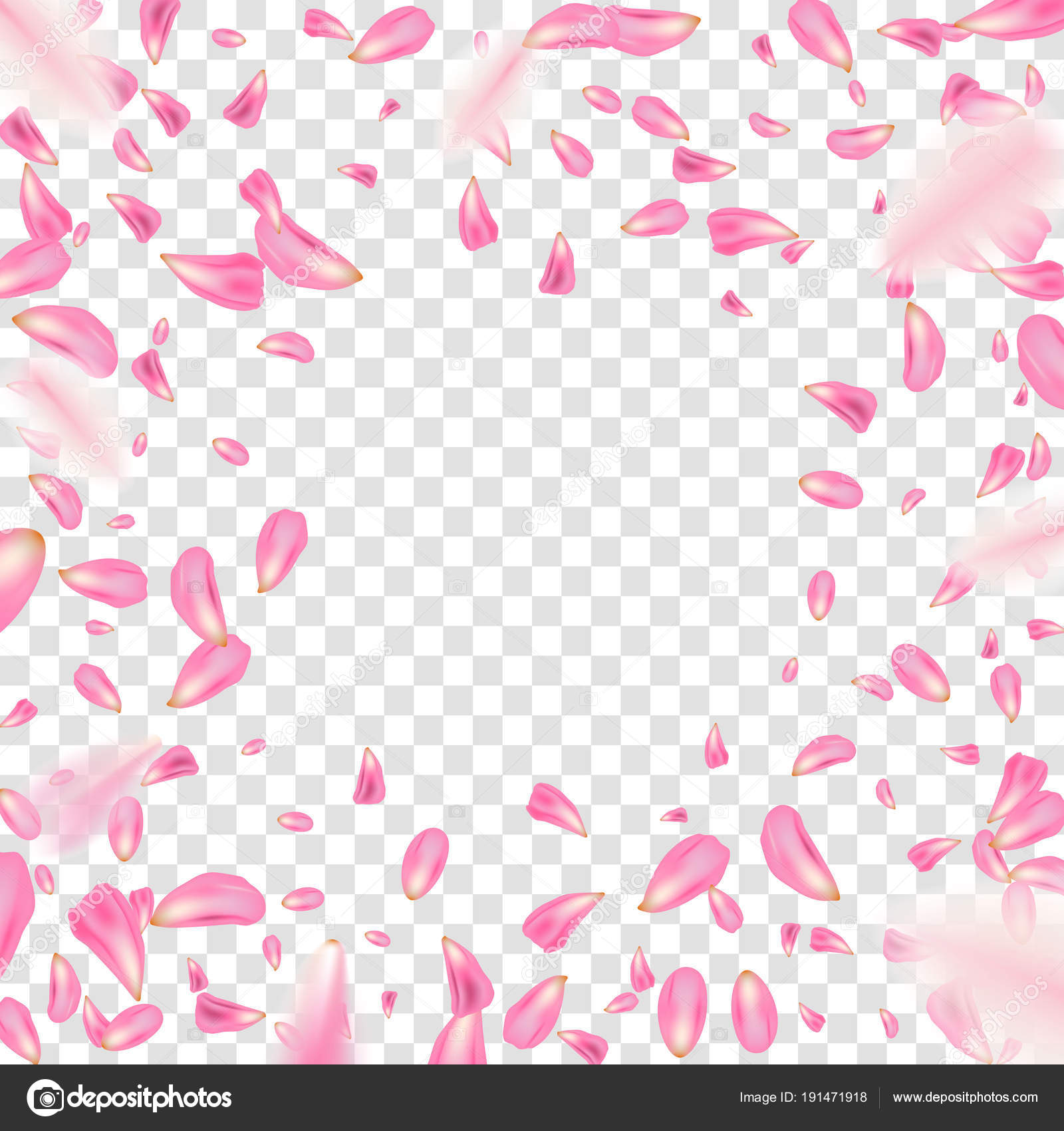 Ilustración vectorial creativa de pétalos de flores cayendo sobre fondo  transparente vectorial. Rosa, rosa roja o, image size:1600x1700