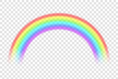 Gökkuşağı farklı şekil üzerinde şeffaf arka plan izole yaratıcı vektör Illustration. Fantezi sanat tasarım. Spektrum desen. Soyut kavram grafik öğesi. Eşcinsel, Lgbt, homoseksüel sembolleri.