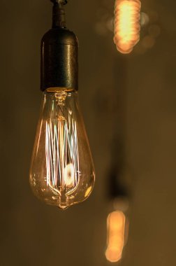 Edison'ın eski lamba. Retro tarzı