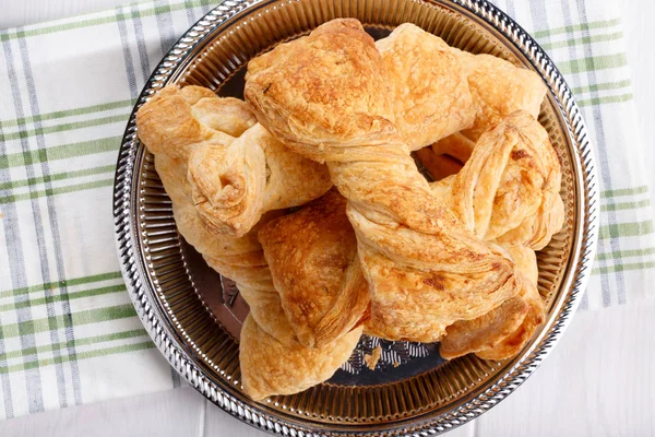 Twisted puff pastry — Stock Photo, Image