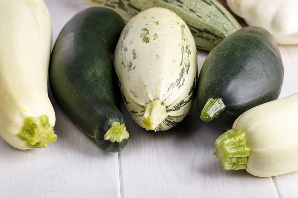 Summer squash zucchini patisson. — Stock Photo, Image