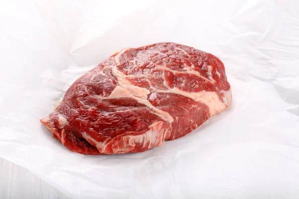 生の牛肉リブアイ ステーキ — ストック写真