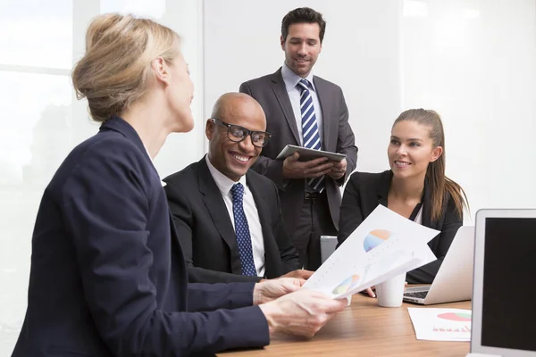 Businesspeople meeting in conference room — Stock Photo, Image