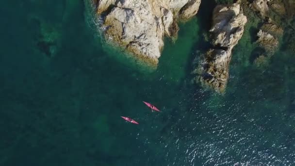 Francia, Costa Azzurra, Veduta aerea di Cap Leoube — Video Stock