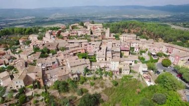 Roussillon, Fransa, Vaucluse, havadan görünümü,