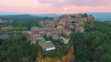 Roussillon, Fransa, Vaucluse, havadan görünümü,