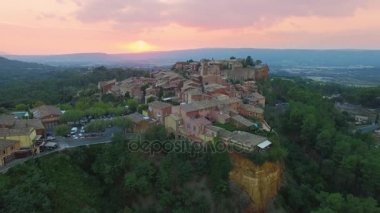 Roussillon, Fransa, Vaucluse, havadan görünümü,