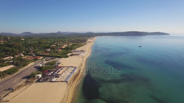 Saint Tropez, Vue aérienne de la plage de Pampelonne 