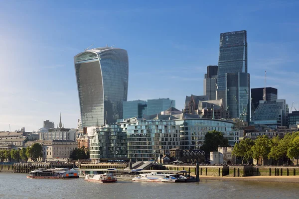 Місто Лондон є одним з провідних центрів глобальних фінансів. — стокове фото